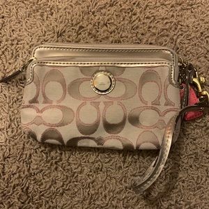 small coach wallet, two pockets